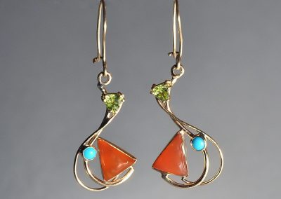 Colorful  Stone Earrings