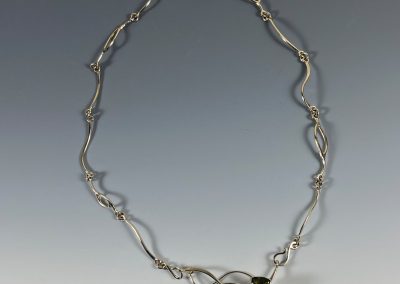 Tourmaline and Diamond Necklace / Pin